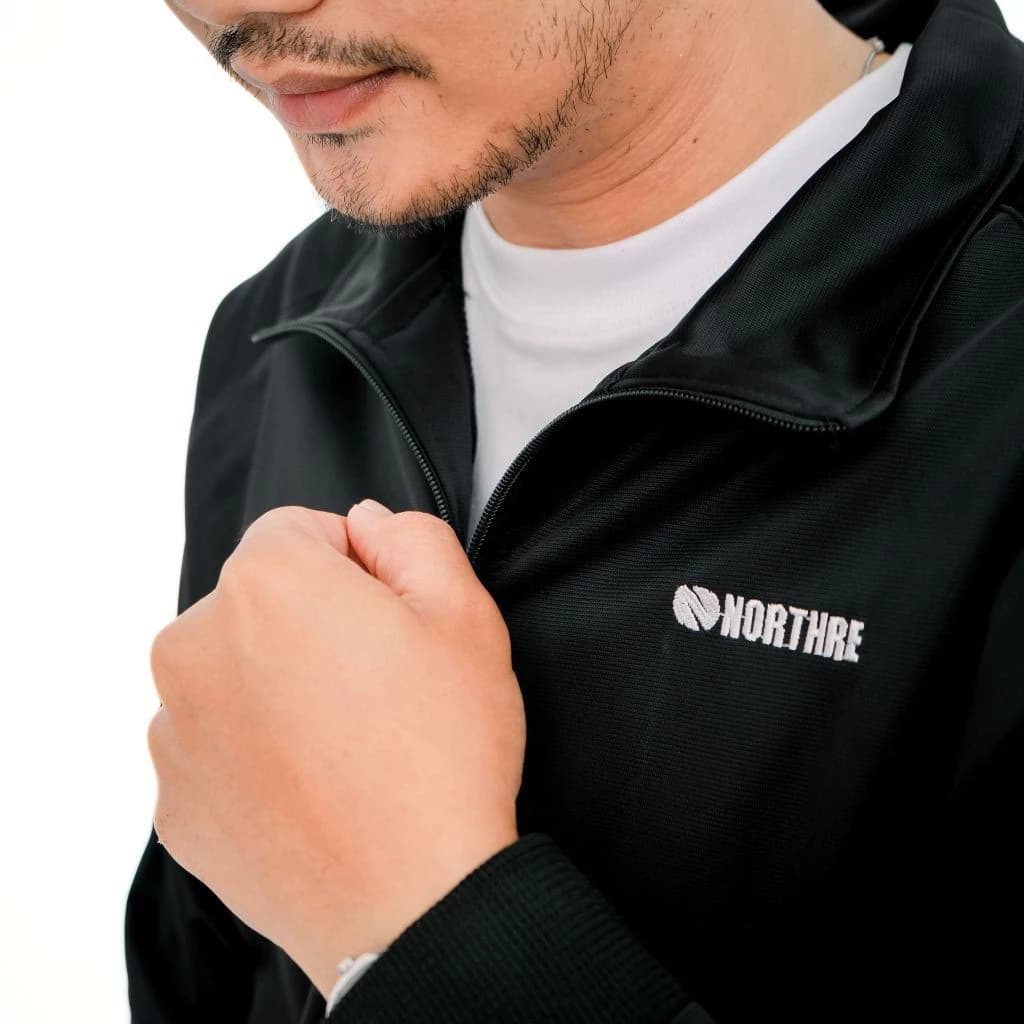 NORTHRE Jacket Tracktop Crossguild Black two strips NTbasic thumbnail 5