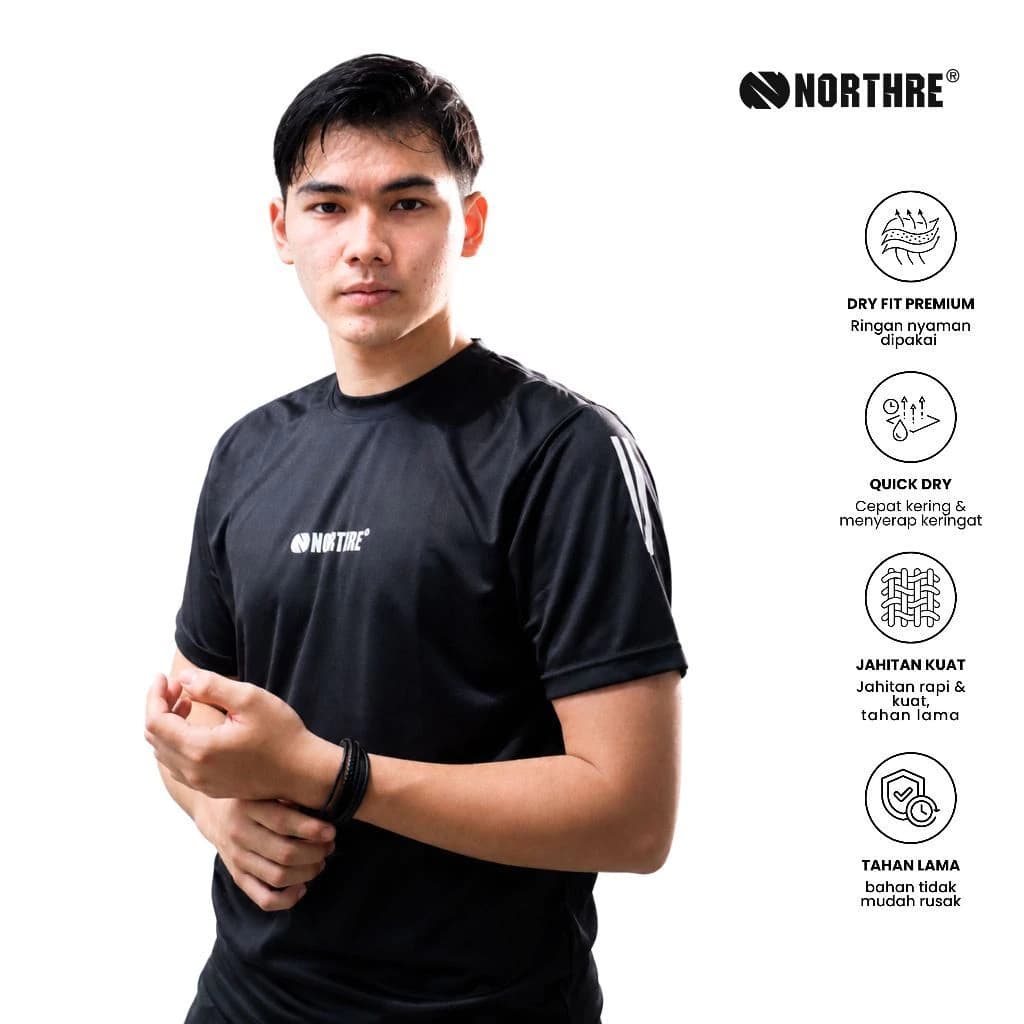 NORTHRE Jersey Sport Dry Fit Running Gym
