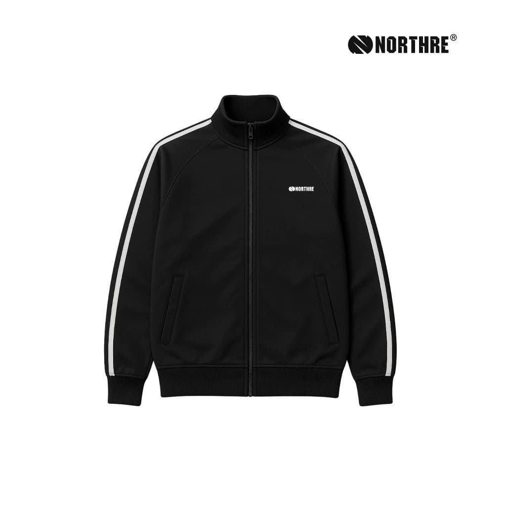 NORTHRE Jacket Tracktop Crossguild Black two strips NTbasic thumbnail 7