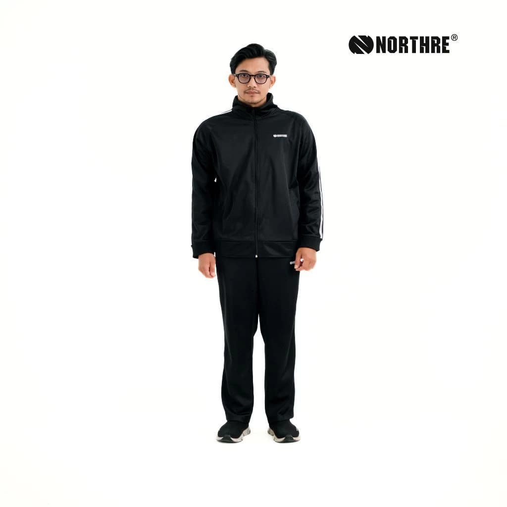 NORTHRE One set Sportswear Crossguild Black Two Strips Long Pants NTbasic thumbnail 7
