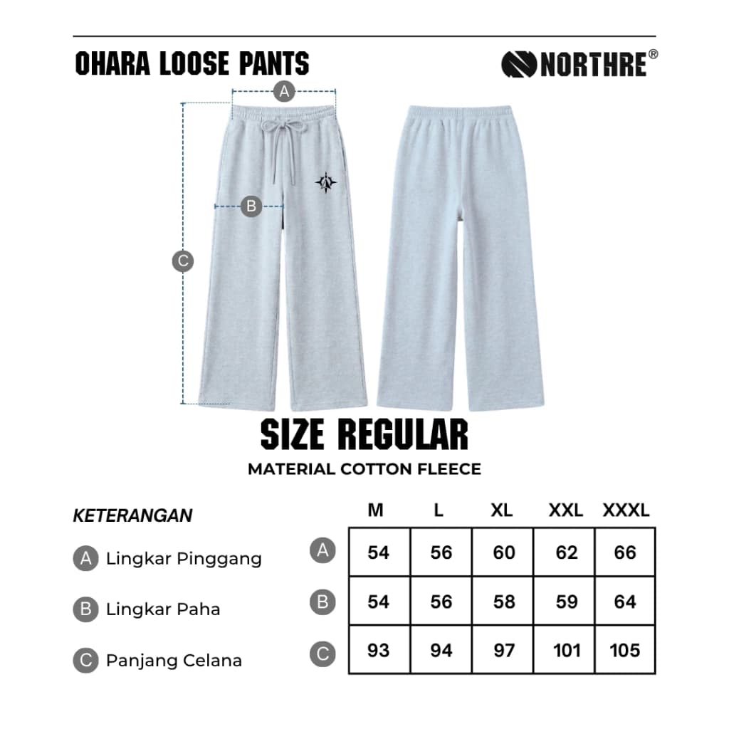 NORTHRE Ohara Sweatpants Baggy - Fleece Highwaist thumbnail 9