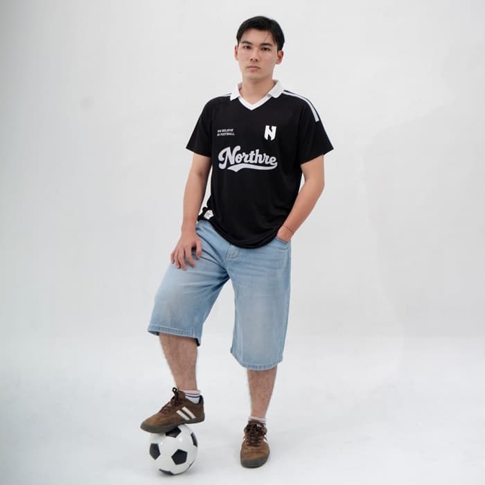 NORTHRE Jersey Broke Line Crossguild Football Sport Pria Wanita Regular Fit thumbnail 4